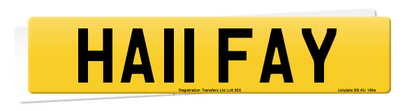 Registration number HA11 FAY